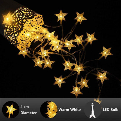 Starry Glow – 25 LED Warm White Fairy Lights (4M Copper Wire)