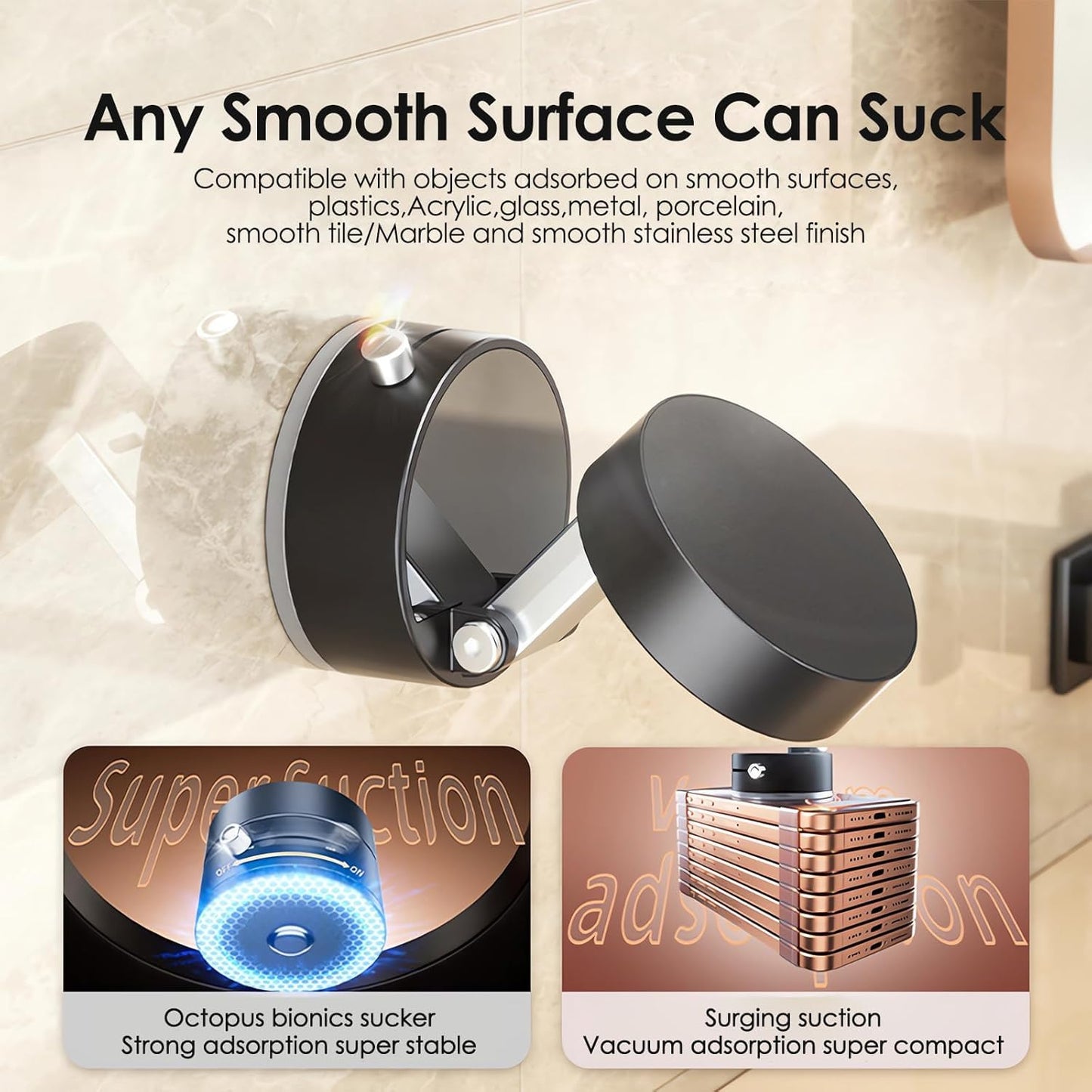 Vaccum Magnetic Phone Holder