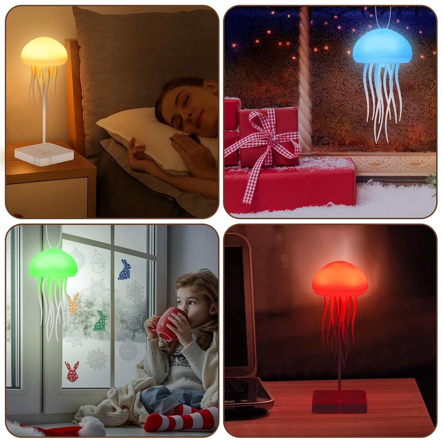 AquaGlow Jellyfish Lamp