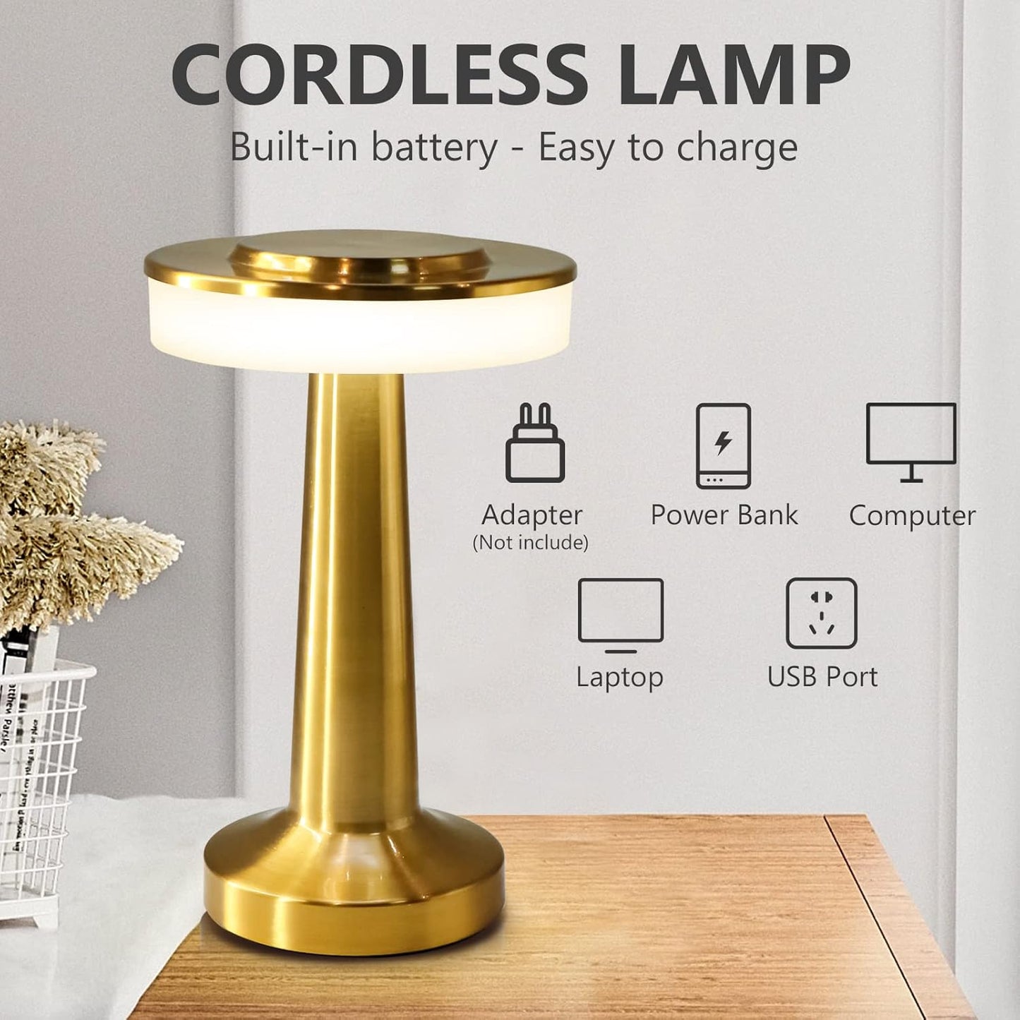 Cordless LED Desk Lamp