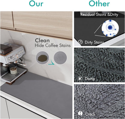 BrightDry Premium Dish Drying Mat – Water Absorbent & Anti-Slip