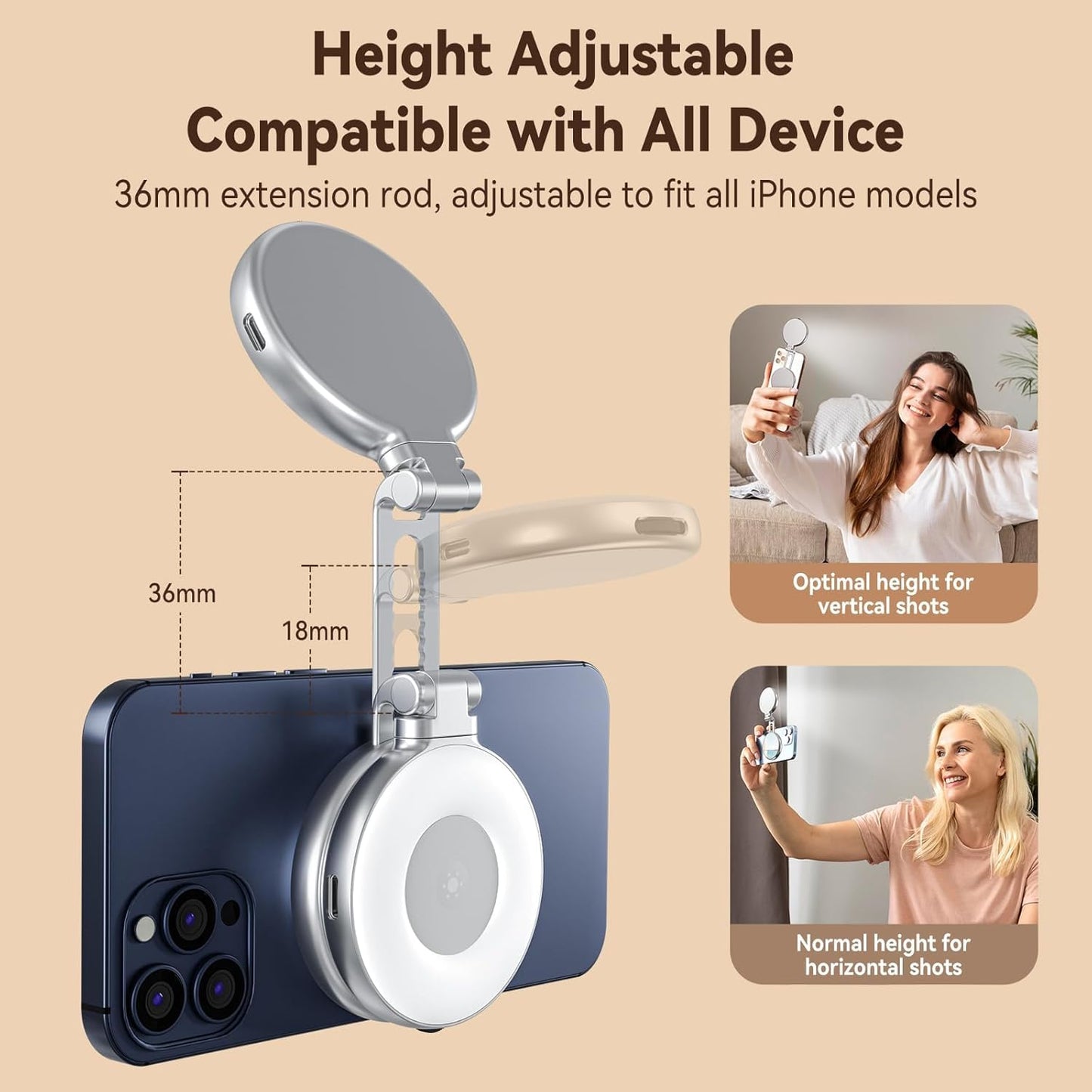 TELESIN Magnetic Selfie Light |  Global Bestseller Brought to Your Doorstep