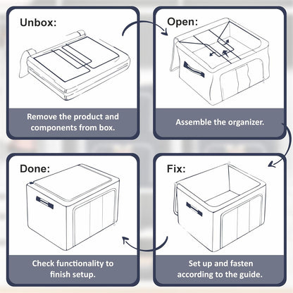 Wardrobe Clothes Organizer - 66L