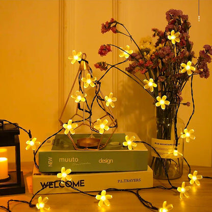 BloomGlow LED Flower String Lights – USB Powered