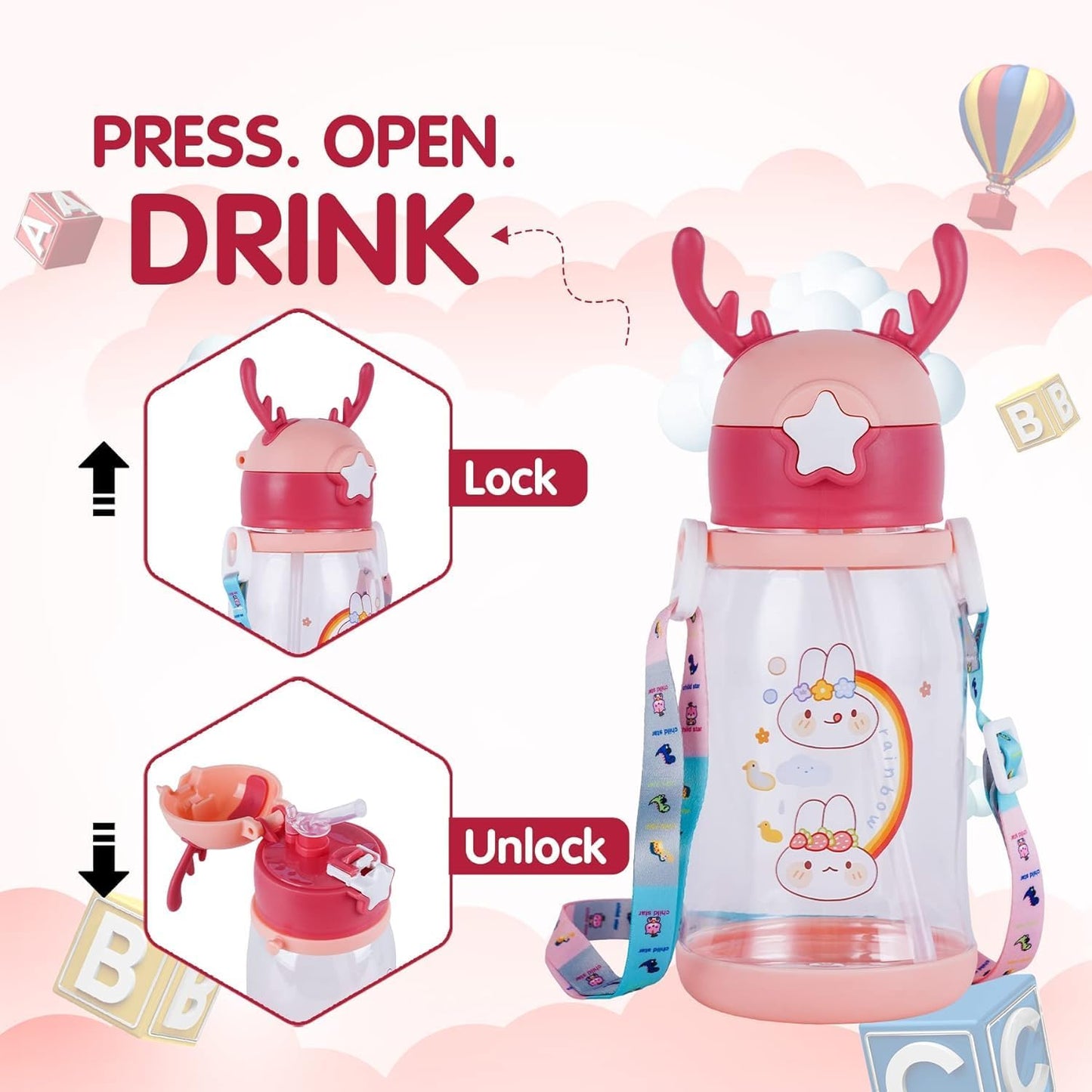 🍼 TinySip™ Kids’ Bottle Safe, Durable & Travel-Friendly for Children 3+ Months