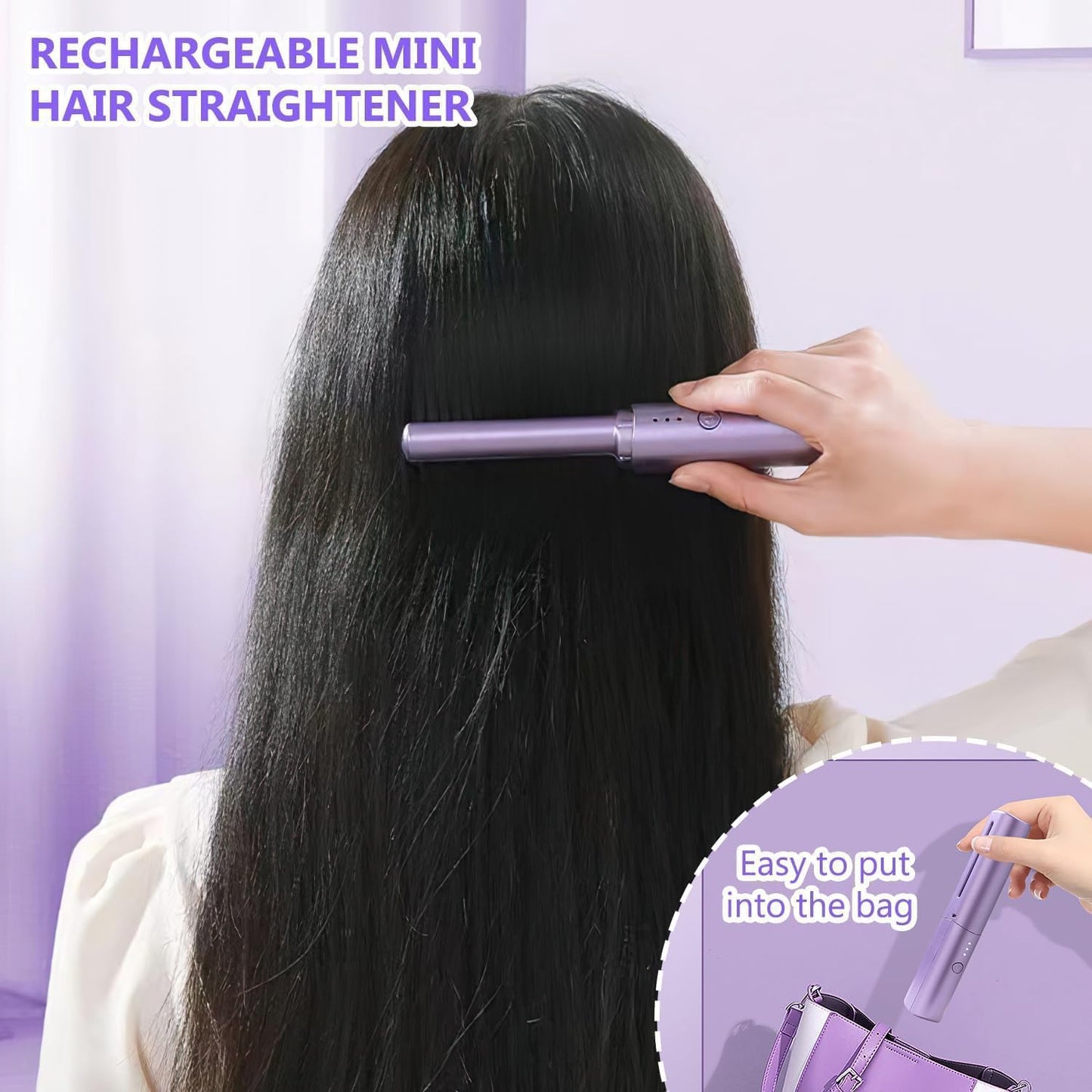 Mobile Heat Comb-Wireless Electric Hair Straightening Comb