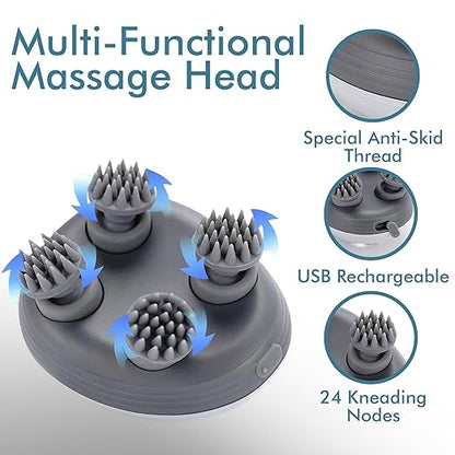 SilkyScalp Electric Head Massager – Rechargeable & Relaxing