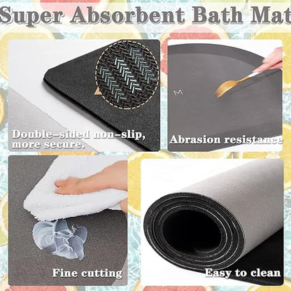 3D Anti-Skid Water Absorbent Mat – Style Meets Function