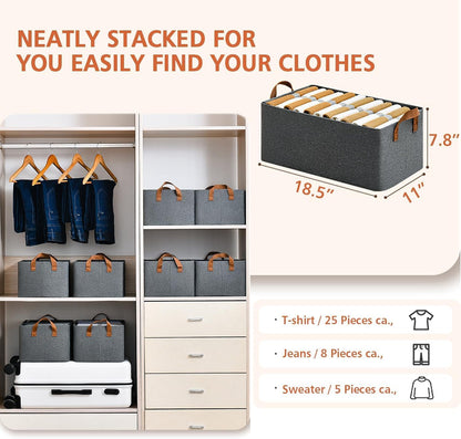 WardrobeMate Premium 2-Piece Clothes Organizer – Foldable with Metal Frame