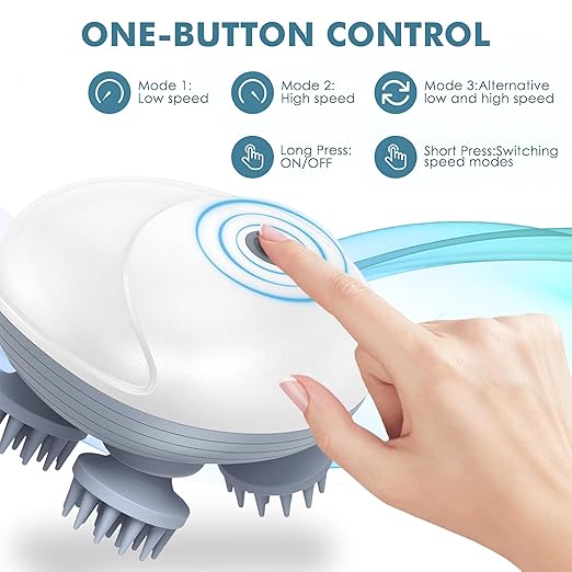SilkyScalp Electric Head Massager – Rechargeable & Relaxing