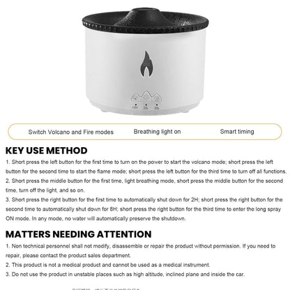 Flame Aroma Diffuser & Portable Humidifier
