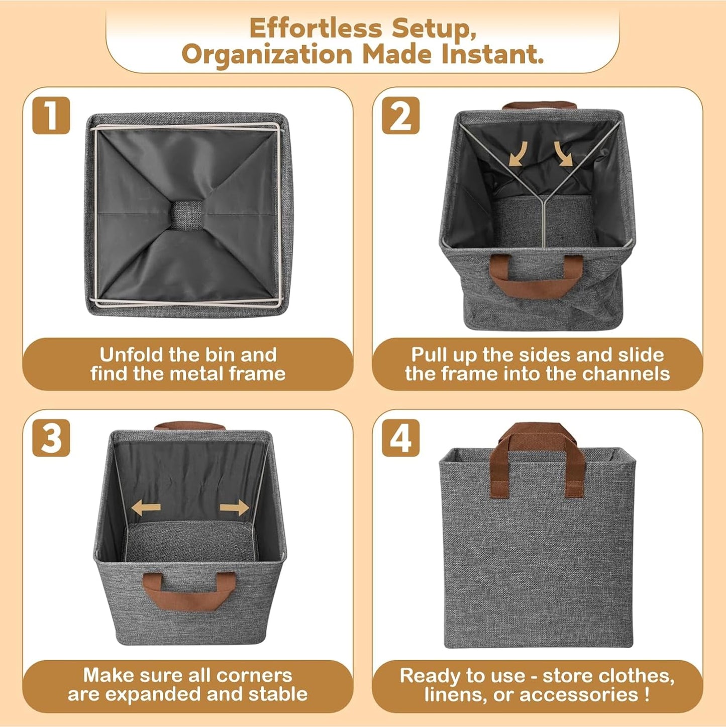 WardrobeMate Premium 2-Piece Clothes Organizer – Foldable with Metal Frame