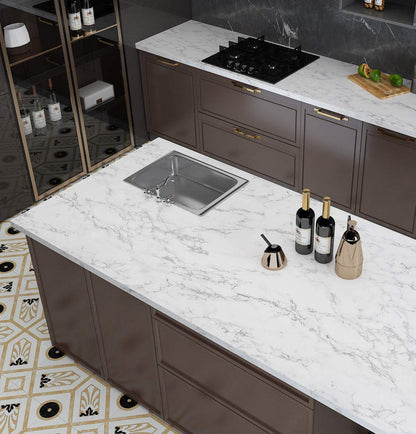 Elegant Marble Peel & Stick Wallpaper – Removable, Waterproof, Self-Adhesive