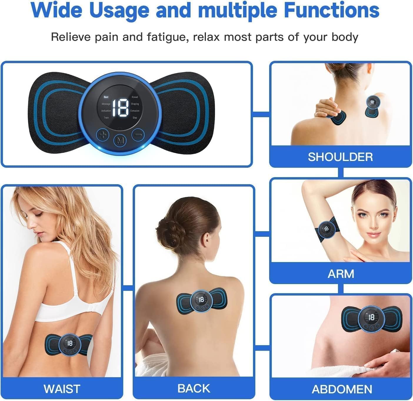 Wireless Mini Body Massager Machine|  Portable Butterfly Massager