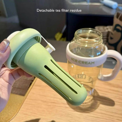 Cute Hydration Tumbler With Handle And Straw