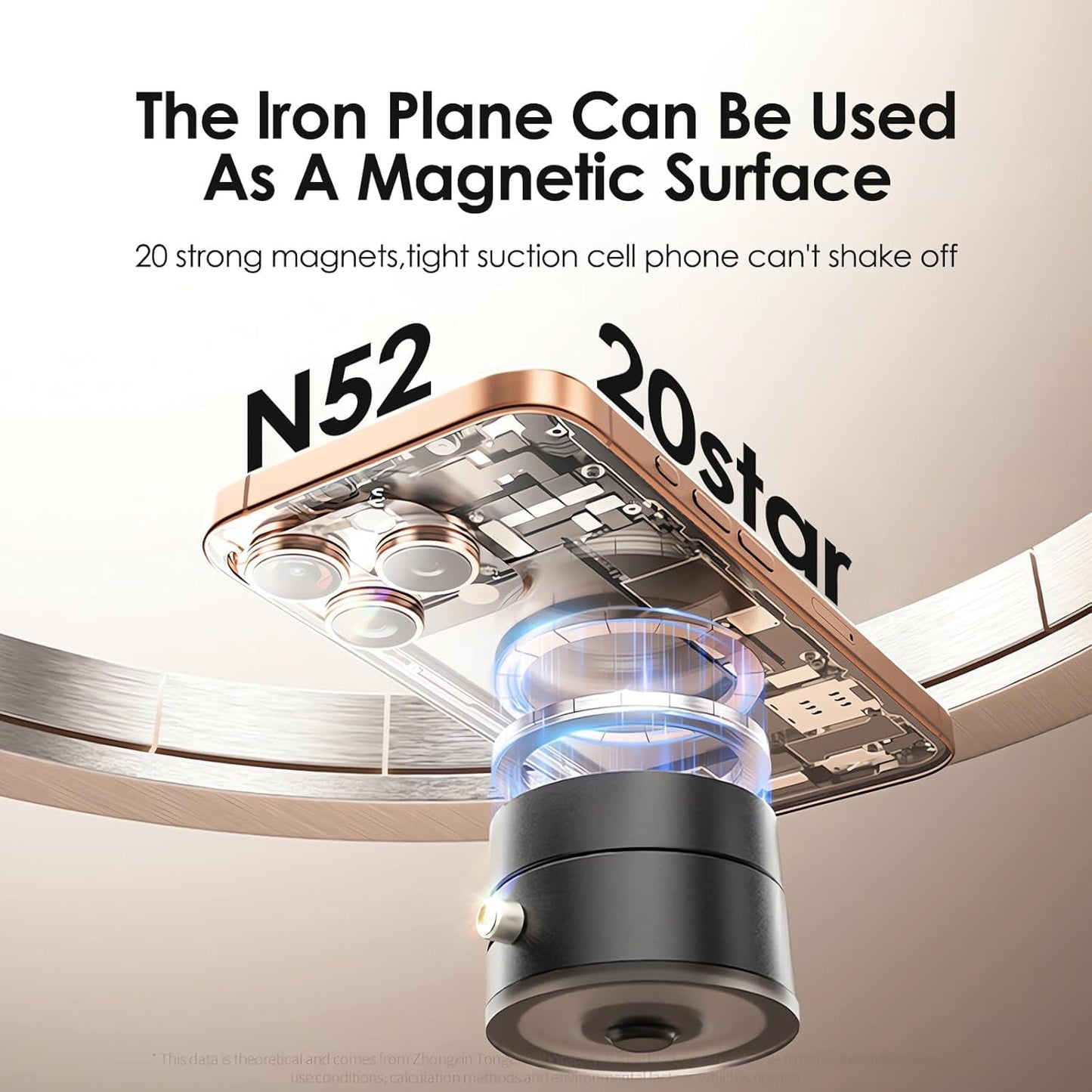 Vaccum Magnetic Phone Holder