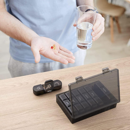 Premium Weekly Pill Organizer 3 Times a Day| Portable Travel Pill Box -7 Day