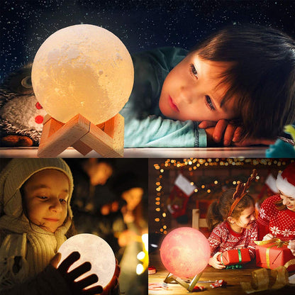 7 Colors Change Moon Lamp