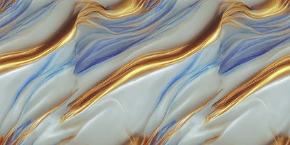 Italian Golden Blue Lava Marble Wallpaper – Self-Adhesive, Waterproof