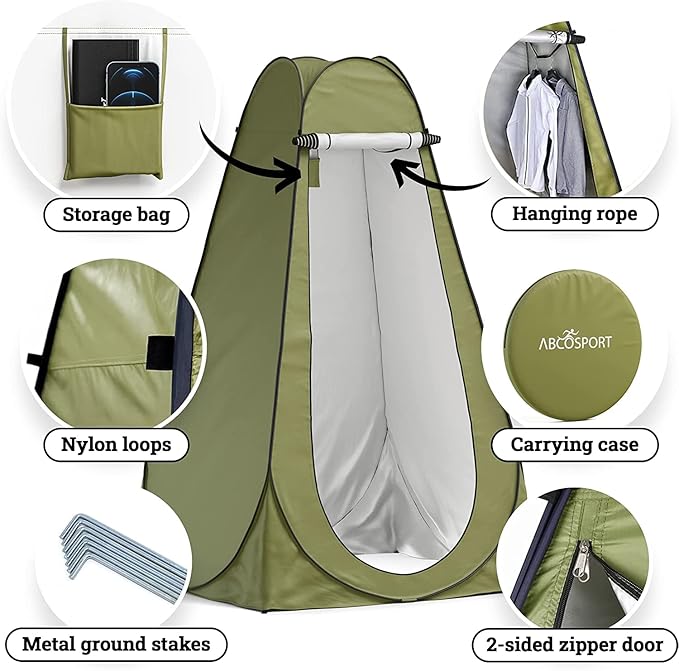 UtiliTent Pop-Up Privacy Tent – Portable Shelter