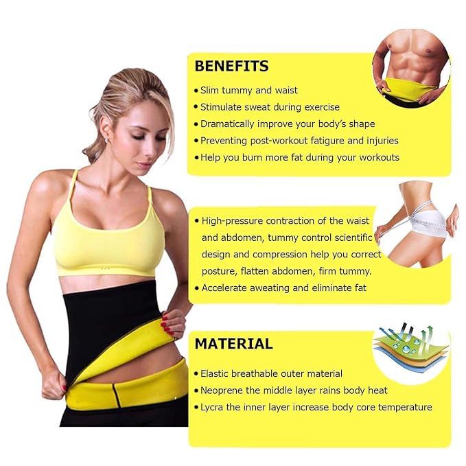 Sweat Belt - Hot Body Shaper Belly Fat Burner For Men & Women
