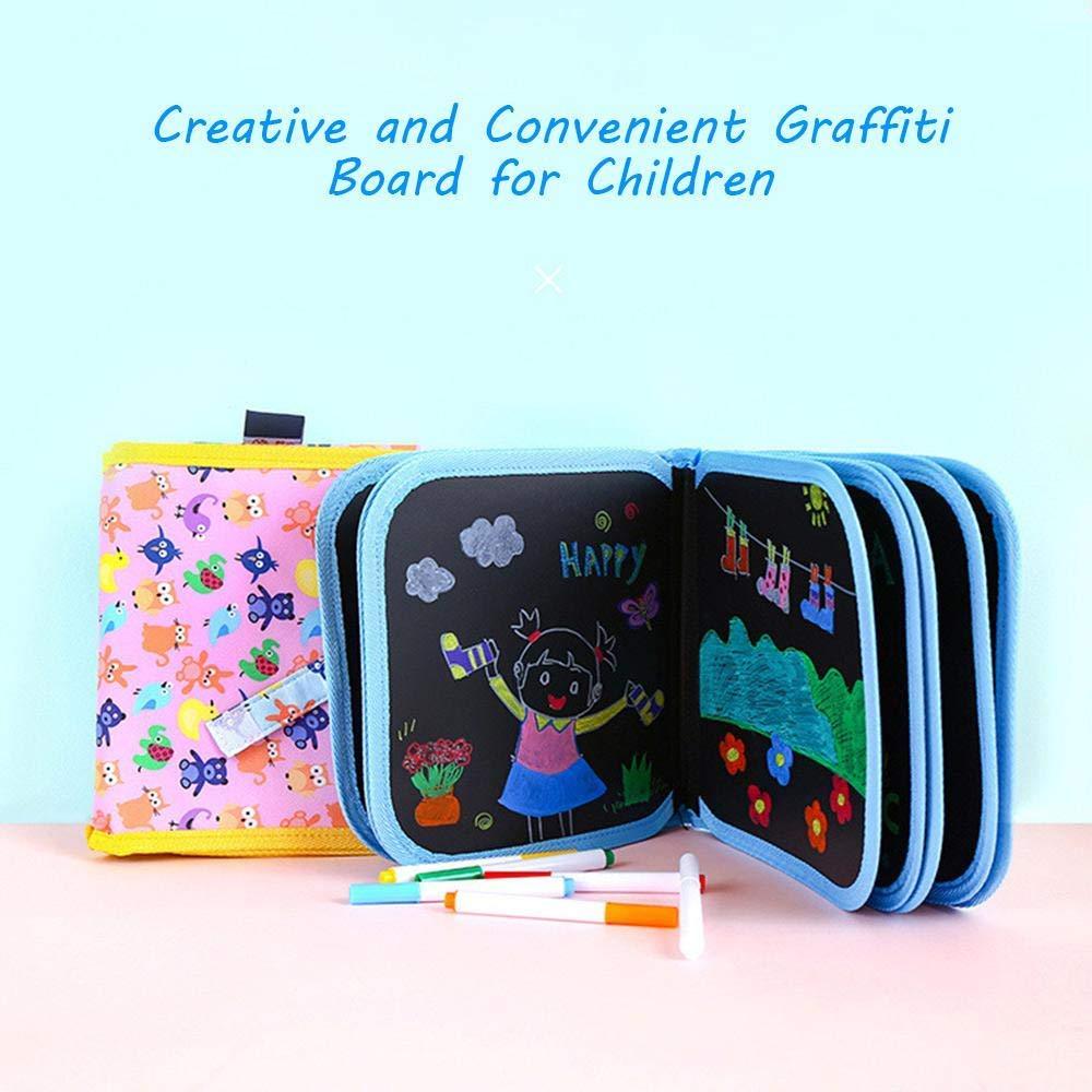 FunBlast Erasable Doodle Slate Book – Reusable Drawing Kit for Kids
