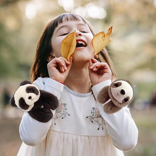 Plush Panda  - Unisex Stuffed Animal Slap Bracelets