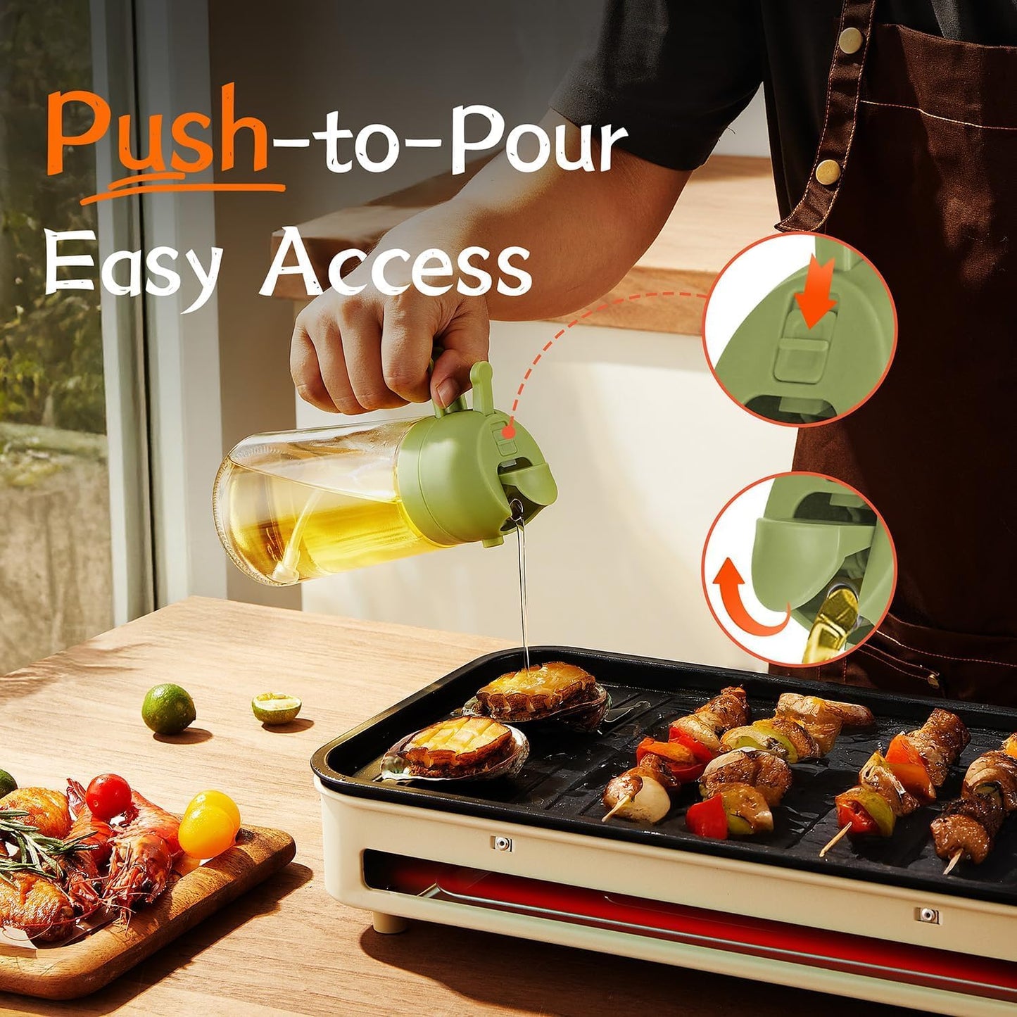 DualFlow™ 2-in-1 Oil Sprayer & Dispenser