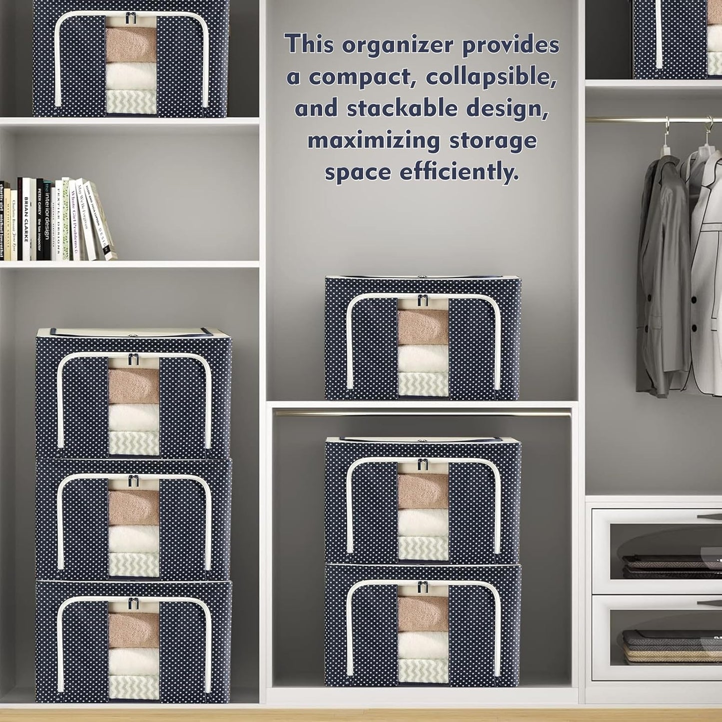 Wardrobe Clothes Organizer - 66L
