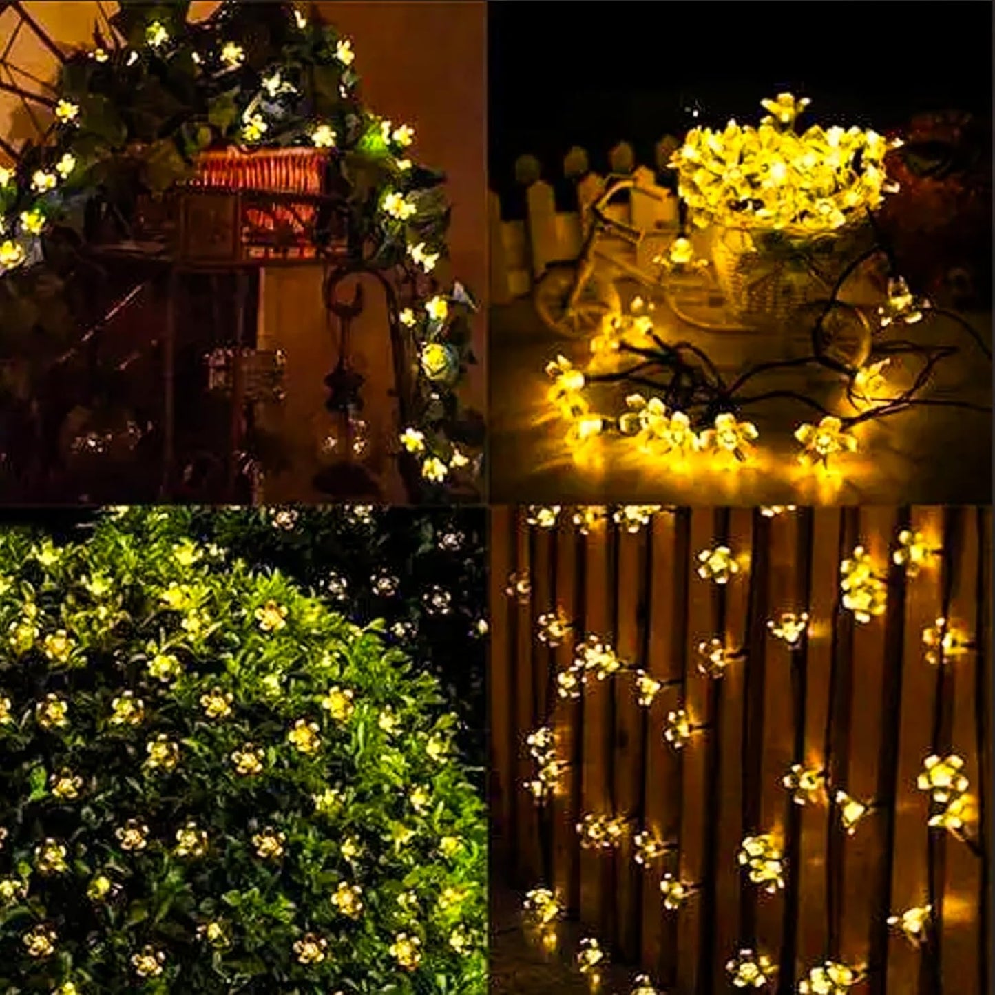 BloomGlow LED Flower String Lights – USB Powered