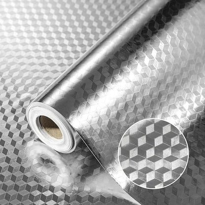 Self-Adhesive 3D PVC Kitchen & Wall Wallpaper – Waterproof & Oil-Proof