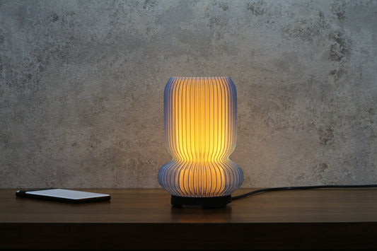 Amber Drift - Luxury 3D Printed Sustainable Hadyn Lamp