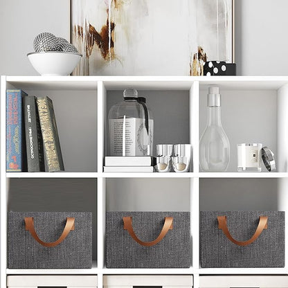 Wardrobe Organizer for Clothes with Metal Frame Rectangle Storage Baskets