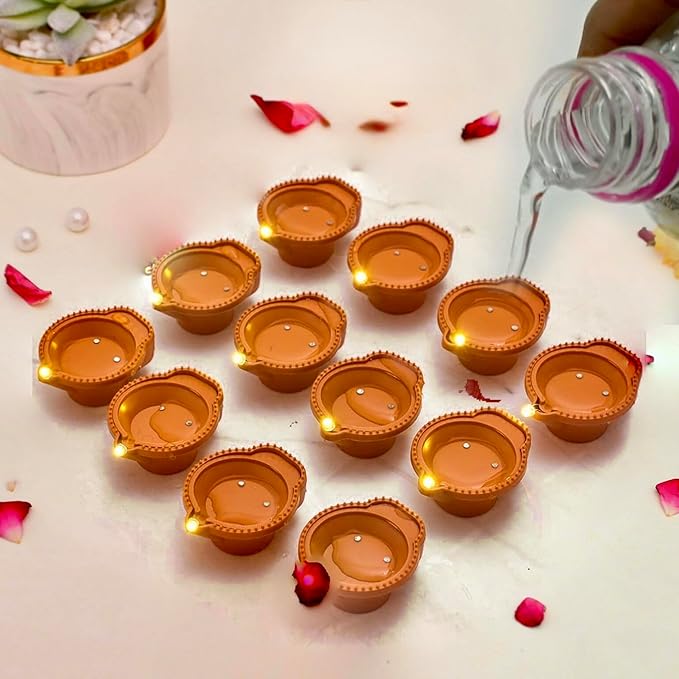 Premium Water Sensor LED Diya - Just Add Water & Let Your Home Glow!