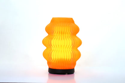 Noir Ripple - Luxury 3D Printed Sustainable Hadyn Lamp