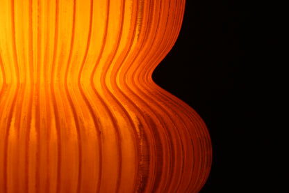 Noir Ripple - Luxury 3D Printed Sustainable Hadyn Lamp