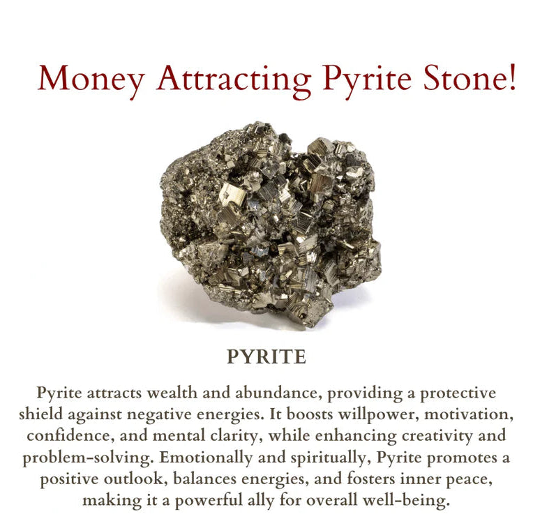 Pure Raw Pyrite Crystal - Money Magnet Stone (80-100 gm)