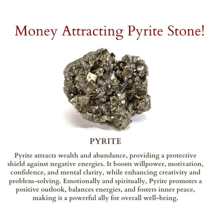 Pure Raw Pyrite Crystal - Money Magnet Stone (80-100 gm)
