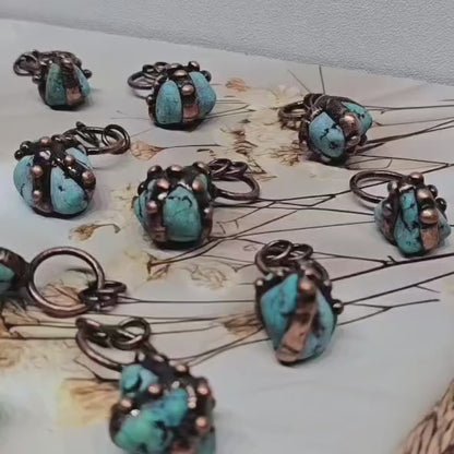 Turquoise + Copper Pendant – Wearable Earth Energy & Style