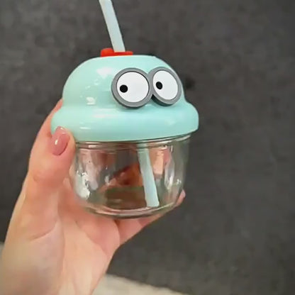 Smiley Sips Cartoon Glass – Cute, Trendy & Perfect for Everyday Sipping!