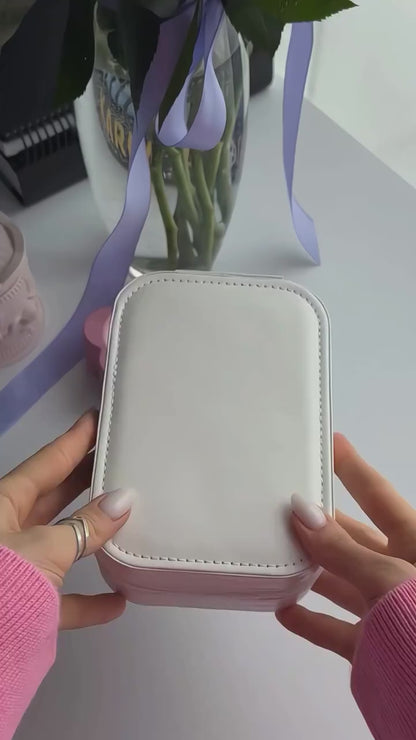 Travel Makeup Bag with LED Mirror- 3  color adjustable lighting