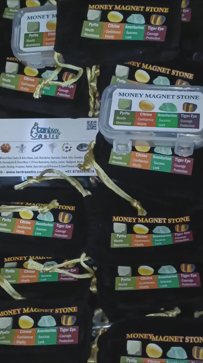 Money Magnet Stone Set – Attract Wealth, Success & Protection - Findoraa Special Finds