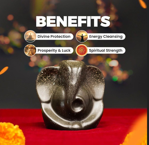 Premium Selenite Money Bowl with Lord Ganesha Pyrite Idol