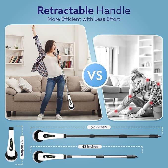 Premium 9 in 1 Cordless Electric Spin Scrubber