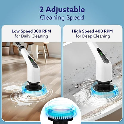 Premium 9 in 1 Cordless Electric Spin Scrubber
