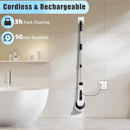Premium 9 in 1 Cordless Electric Spin Scrubber