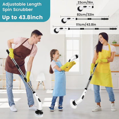 Premium 9 in 1 Cordless Electric Spin Scrubber